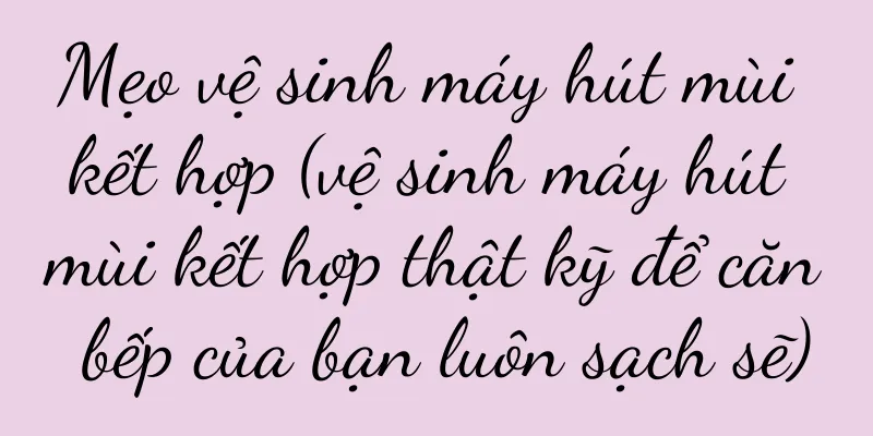 Mẹo vệ sinh máy hút mùi kết hợp (vệ sinh máy hút mùi kết hợp thật kỹ để căn bếp của bạn luôn sạch sẽ)