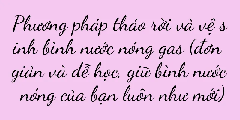 Phương pháp tháo rời và vệ sinh bình nước nóng gas (đơn giản và dễ học, giữ bình nước nóng của bạn luôn như mới)
