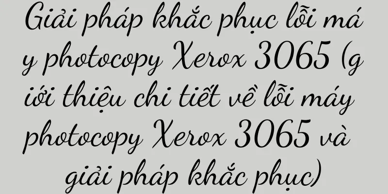 Giải pháp khắc phục lỗi máy photocopy Xerox 3065 (giới thiệu chi tiết về lỗi máy photocopy Xerox 3065 và giải pháp khắc phục)
