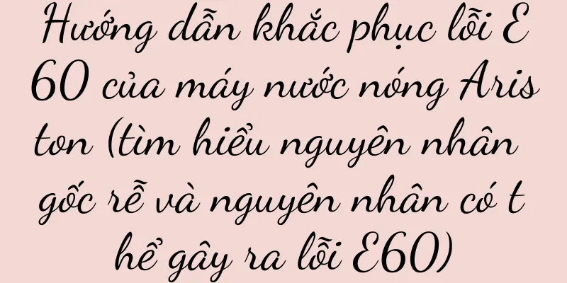 Hướng dẫn khắc phục lỗi E60 của máy nước nóng Ariston (tìm hiểu nguyên nhân gốc rễ và nguyên nhân có thể gây ra lỗi E60)