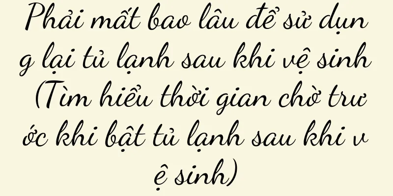 Phải mất bao lâu để sử dụng lại tủ lạnh sau khi vệ sinh (Tìm hiểu thời gian chờ trước khi bật tủ lạnh sau khi vệ sinh)