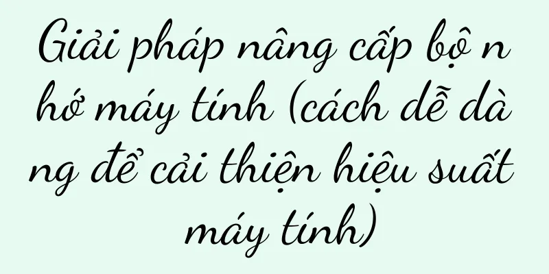 Giải pháp nâng cấp bộ nhớ máy tính (cách dễ dàng để cải thiện hiệu suất máy tính)