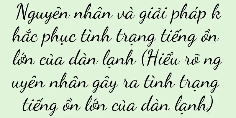 Nguyên nhân và giải pháp khắc phục tình trạng tiếng ồn lớn của dàn lạnh (Hiểu rõ nguyên nhân gây ra tình trạng tiếng ồn lớn của dàn lạnh)
