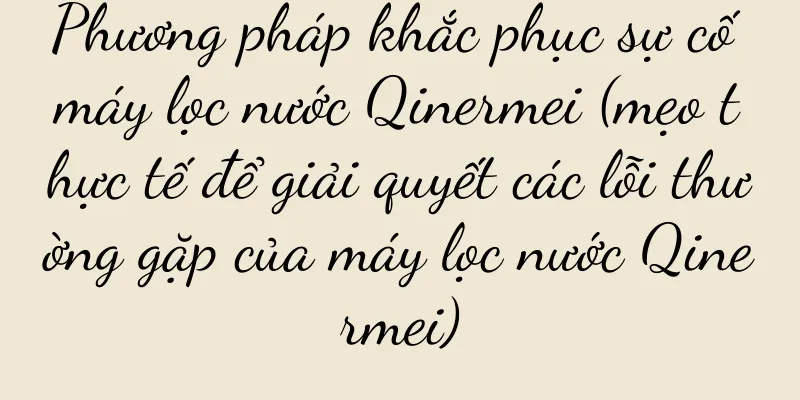 Phương pháp khắc phục sự cố máy lọc nước Qinermei (mẹo thực tế để giải quyết các lỗi thường gặp của máy lọc nước Qinermei)
