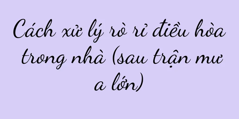 Cách xử lý rò rỉ điều hòa trong nhà (sau trận mưa lớn)