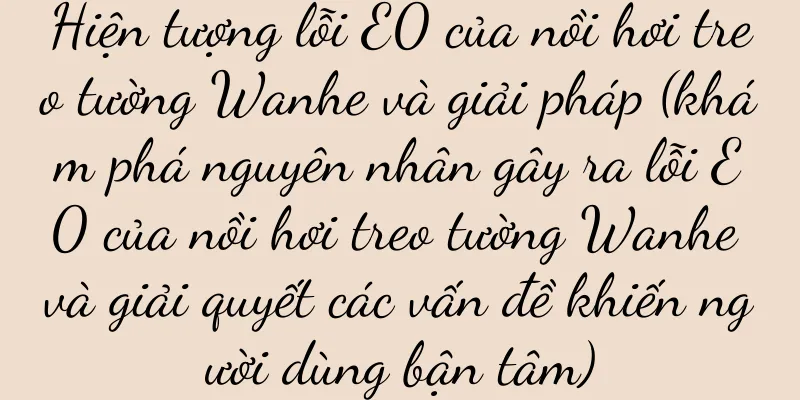 Hiện tượng lỗi E0 của nồi hơi treo tường Wanhe và giải pháp (khám phá nguyên nhân gây ra lỗi E0 của nồi hơi treo tường Wanhe và giải quyết các vấn đề khiến người dùng bận tâm)