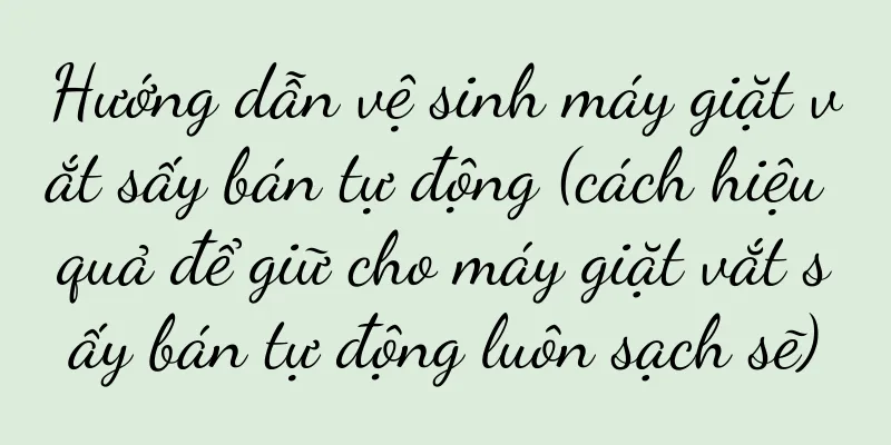 Hướng dẫn vệ sinh máy giặt vắt sấy bán tự động (cách hiệu quả để giữ cho máy giặt vắt sấy bán tự động luôn sạch sẽ)