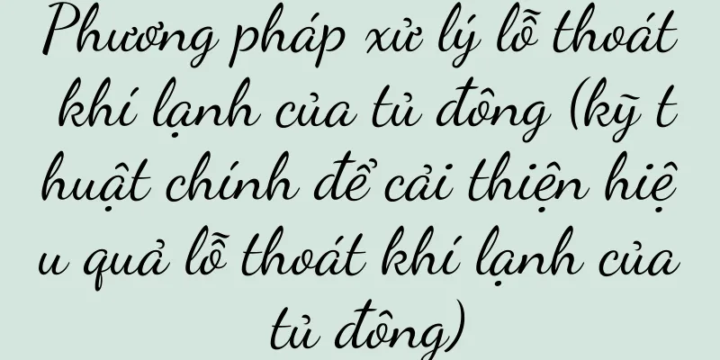Phương pháp xử lý lỗ thoát khí lạnh của tủ đông (kỹ thuật chính để cải thiện hiệu quả lỗ thoát khí lạnh của tủ đông)