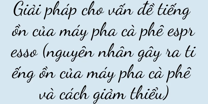 Giải pháp cho vấn đề tiếng ồn của máy pha cà phê espresso (nguyên nhân gây ra tiếng ồn của máy pha cà phê và cách giảm thiểu)