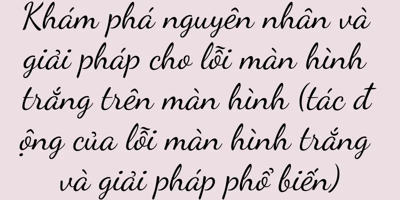 Khám phá nguyên nhân và giải pháp cho lỗi màn hình trắng trên màn hình (tác động của lỗi màn hình trắng và giải pháp phổ biến)
