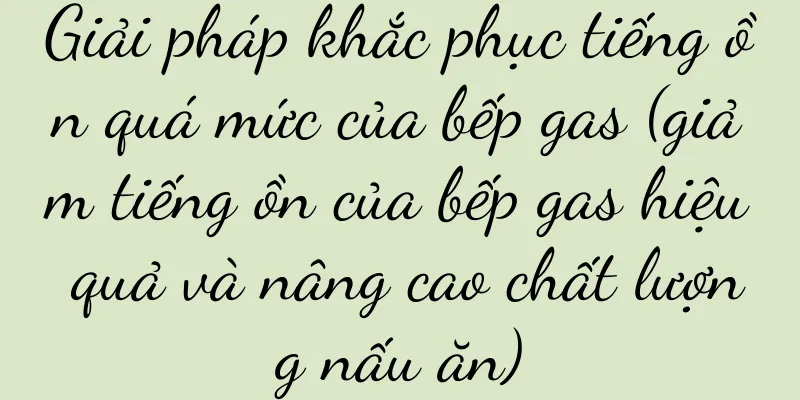 Giải pháp khắc phục tiếng ồn quá mức của bếp gas (giảm tiếng ồn của bếp gas hiệu quả và nâng cao chất lượng nấu ăn)