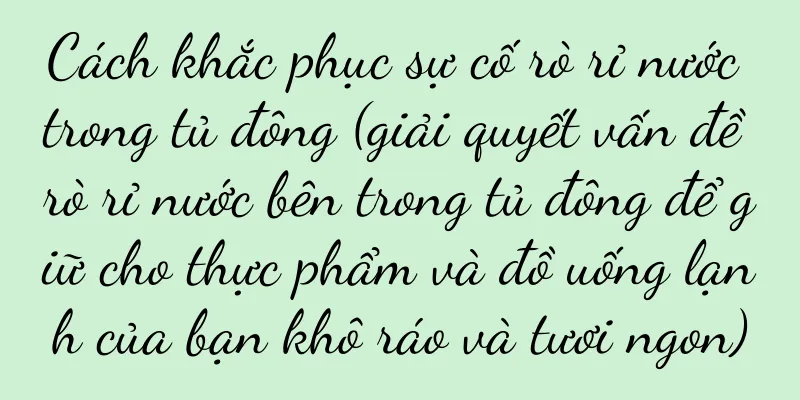 Cách khắc phục sự cố rò rỉ nước trong tủ đông (giải quyết vấn đề rò rỉ nước bên trong tủ đông để giữ cho thực phẩm và đồ uống lạnh của bạn khô ráo và tươi ngon)