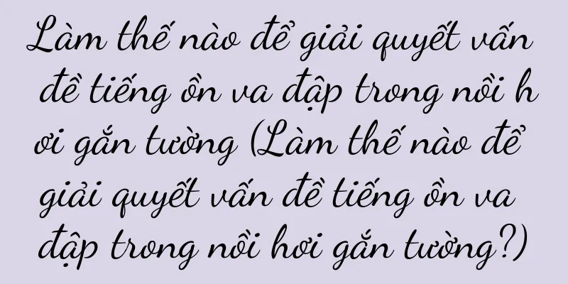 Làm thế nào để giải quyết vấn đề tiếng ồn va đập trong nồi hơi gắn tường (Làm thế nào để giải quyết vấn đề tiếng ồn va đập trong nồi hơi gắn tường?)