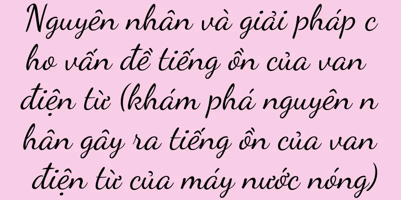 Nguyên nhân và giải pháp cho vấn đề tiếng ồn của van điện từ (khám phá nguyên nhân gây ra tiếng ồn của van điện từ của máy nước nóng)