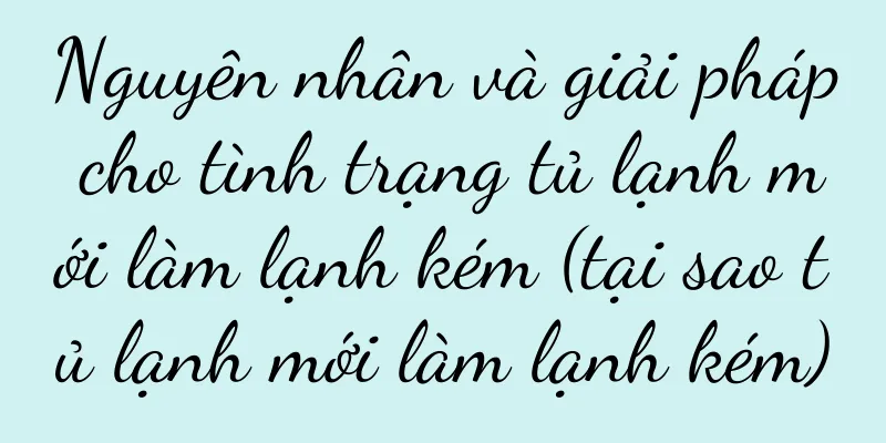 Nguyên nhân và giải pháp cho tình trạng tủ lạnh mới làm lạnh kém (tại sao tủ lạnh mới làm lạnh kém)