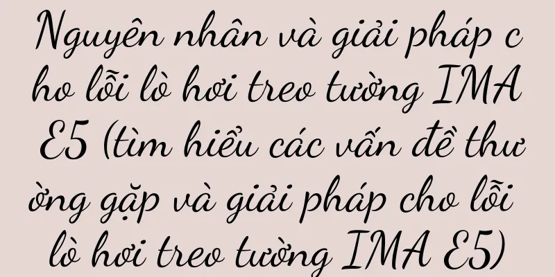 Nguyên nhân và giải pháp cho lỗi lò hơi treo tường IMA E5 (tìm hiểu các vấn đề thường gặp và giải pháp cho lỗi lò hơi treo tường IMA E5)