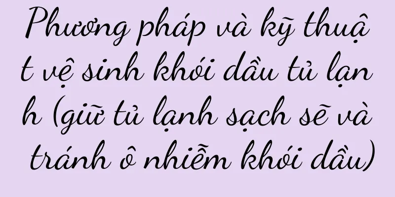 Phương pháp và kỹ thuật vệ sinh khói dầu tủ lạnh (giữ tủ lạnh sạch sẽ và tránh ô nhiễm khói dầu)
