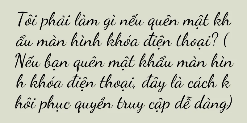 Tôi phải làm gì nếu quên mật khẩu màn hình khóa điện thoại? (Nếu bạn quên mật khẩu màn hình khóa điện thoại, đây là cách khôi phục quyền truy cập dễ dàng)
