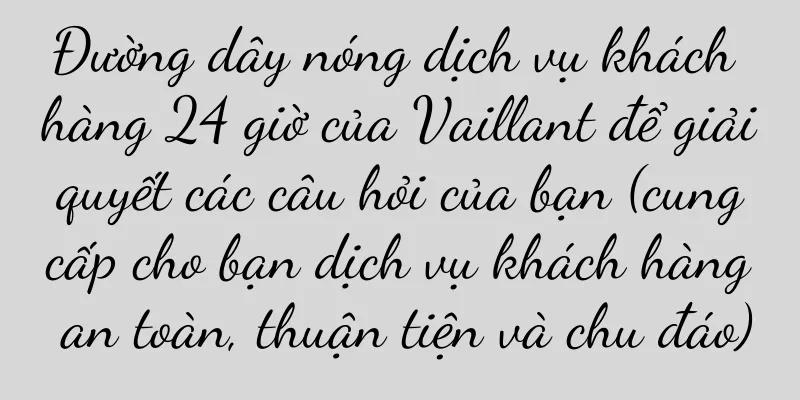 Đường dây nóng dịch vụ khách hàng 24 giờ của Vaillant để giải quyết các câu hỏi của bạn (cung cấp cho bạn dịch vụ khách hàng an toàn, thuận tiện và chu đáo)