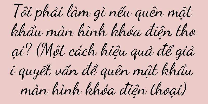 Tôi phải làm gì nếu quên mật khẩu màn hình khóa điện thoại? (Một cách hiệu quả để giải quyết vấn đề quên mật khẩu màn hình khóa điện thoại)