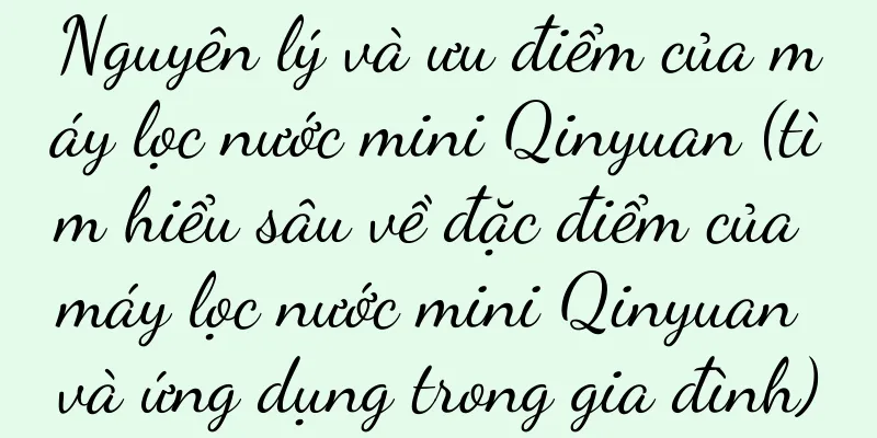Nguyên lý và ưu điểm của máy lọc nước mini Qinyuan (tìm hiểu sâu về đặc điểm của máy lọc nước mini Qinyuan và ứng dụng trong gia đình)