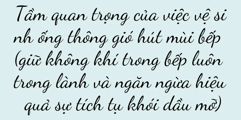 Tầm quan trọng của việc vệ sinh ống thông gió hút mùi bếp (giữ không khí trong bếp luôn trong lành và ngăn ngừa hiệu quả sự tích tụ khói dầu mỡ)