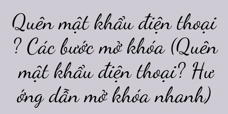 Quên mật khẩu điện thoại? Các bước mở khóa (Quên mật khẩu điện thoại? Hướng dẫn mở khóa nhanh)