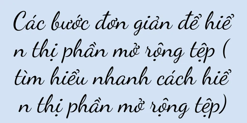 Các bước đơn giản để hiển thị phần mở rộng tệp (tìm hiểu nhanh cách hiển thị phần mở rộng tệp)