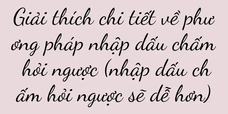Giải thích chi tiết về phương pháp nhập dấu chấm hỏi ngược (nhập dấu chấm hỏi ngược sẽ dễ hơn)