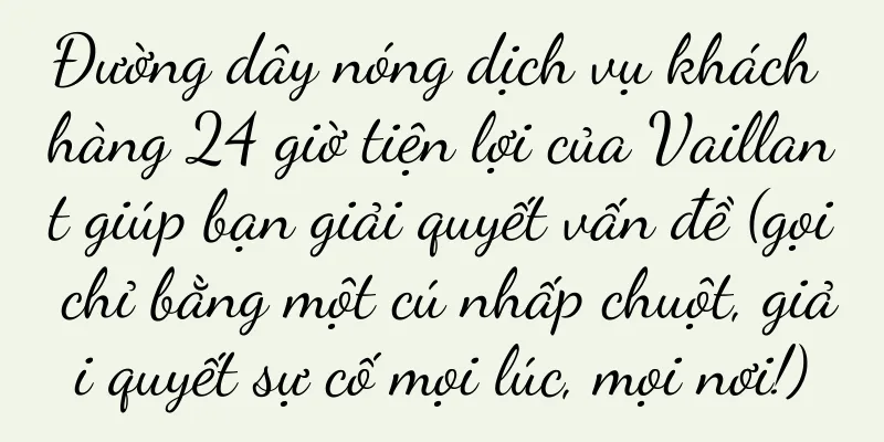 Đường dây nóng dịch vụ khách hàng 24 giờ tiện lợi của Vaillant giúp bạn giải quyết vấn đề (gọi chỉ bằng một cú nhấp chuột, giải quyết sự cố mọi lúc, mọi nơi!)