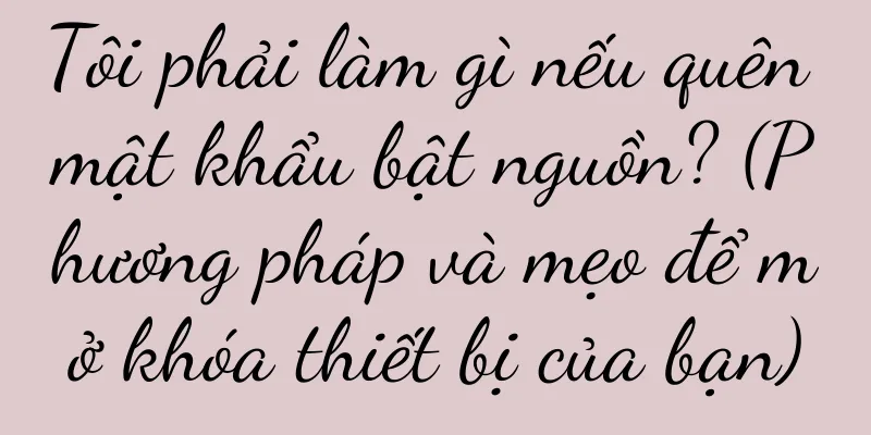 Tôi phải làm gì nếu quên mật khẩu bật nguồn? (Phương pháp và mẹo để mở khóa thiết bị của bạn)