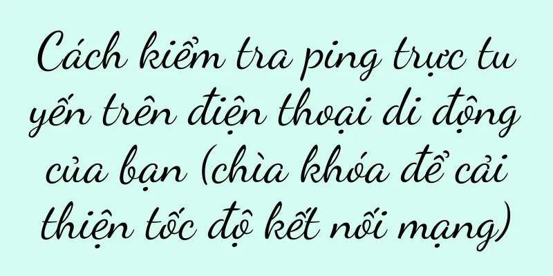 Cách kiểm tra ping trực tuyến trên điện thoại di động của bạn (chìa khóa để cải thiện tốc độ kết nối mạng)