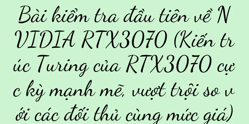 Bài kiểm tra đầu tiên về NVIDIA RTX3070 (Kiến trúc Turing của RTX3070 cực kỳ mạnh mẽ, vượt trội so với các đối thủ cùng mức giá)