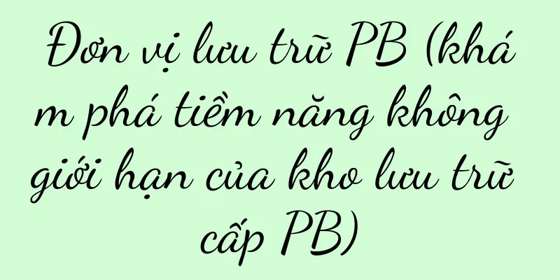 Đơn vị lưu trữ PB (khám phá tiềm năng không giới hạn của kho lưu trữ cấp PB)