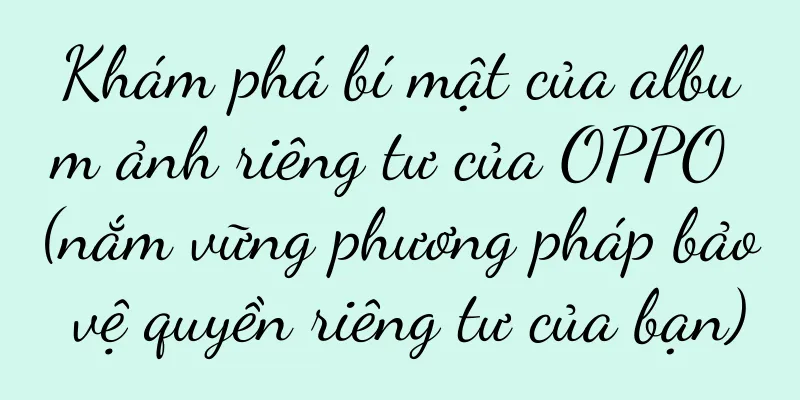 Khám phá bí mật của album ảnh riêng tư của OPPO (nắm vững phương pháp bảo vệ quyền riêng tư của bạn)