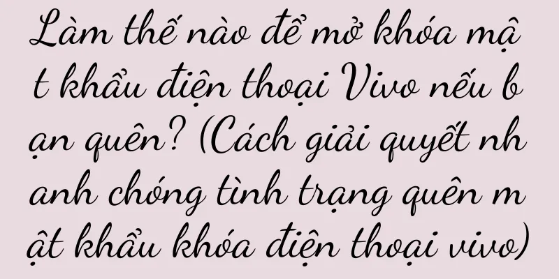 Làm thế nào để mở khóa mật khẩu điện thoại Vivo nếu bạn quên? (Cách giải quyết nhanh chóng tình trạng quên mật khẩu khóa điện thoại vivo)