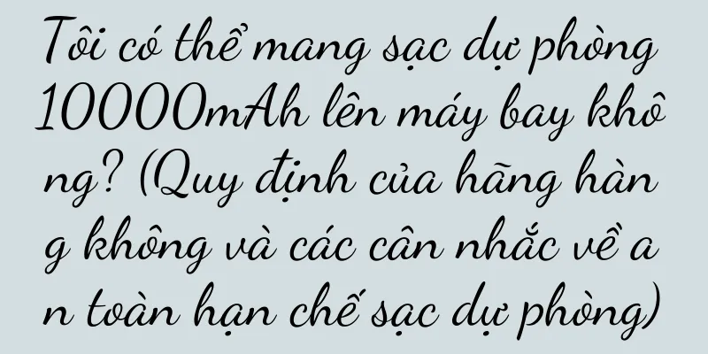 Tôi có thể mang sạc dự phòng 10000mAh lên máy bay không? (Quy định của hãng hàng không và các cân nhắc về an toàn hạn chế sạc dự phòng)