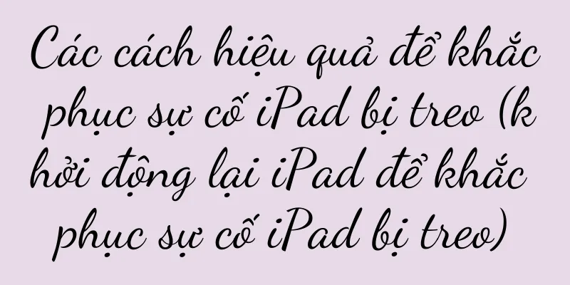 Các cách hiệu quả để khắc phục sự cố iPad bị treo (khởi động lại iPad để khắc phục sự cố iPad bị treo)