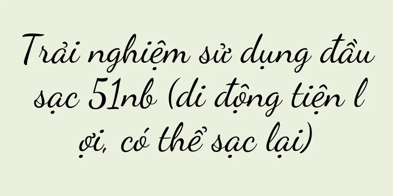 Trải nghiệm sử dụng đầu sạc 51nb (di động tiện lợi, có thể sạc lại)