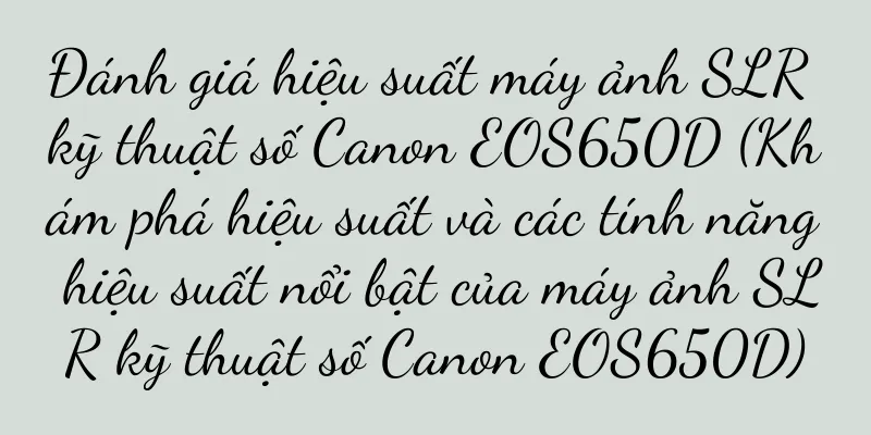 Đánh giá hiệu suất máy ảnh SLR kỹ thuật số Canon EOS650D (Khám phá hiệu suất và các tính năng hiệu suất nổi bật của máy ảnh SLR kỹ thuật số Canon EOS650D)
