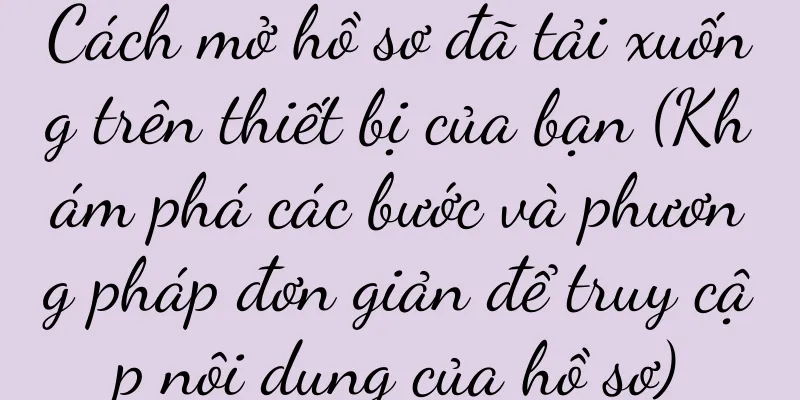 Cách mở hồ sơ đã tải xuống trên thiết bị của bạn (Khám phá các bước và phương pháp đơn giản để truy cập nội dung của hồ sơ)