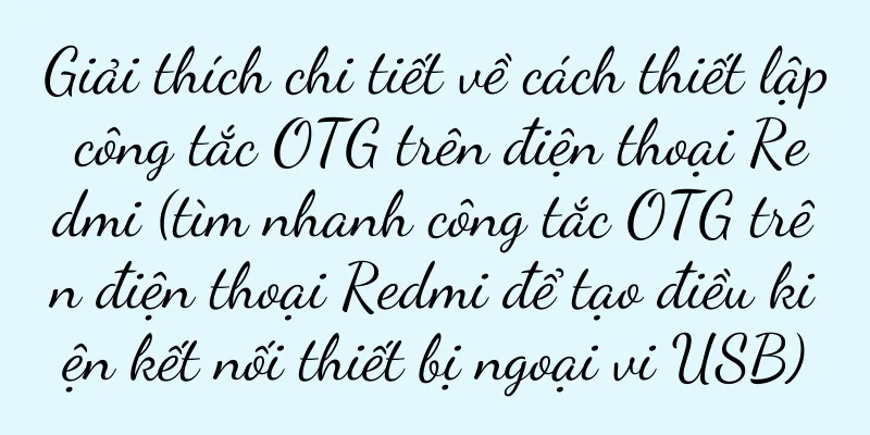 Giải thích chi tiết về cách thiết lập công tắc OTG trên điện thoại Redmi (tìm nhanh công tắc OTG trên điện thoại Redmi để tạo điều kiện kết nối thiết bị ngoại vi USB)