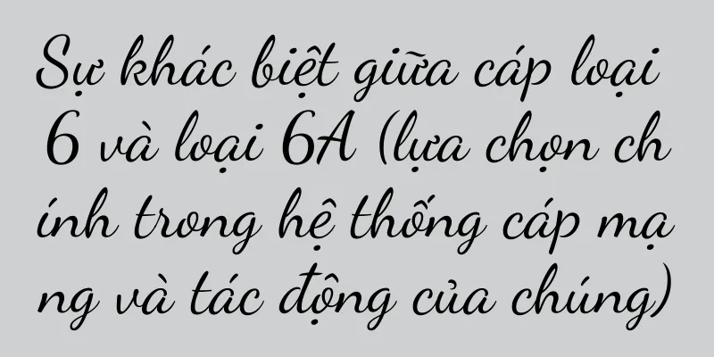 Sự khác biệt giữa cáp loại 6 và loại 6A (lựa chọn chính trong hệ thống cáp mạng và tác động của chúng)