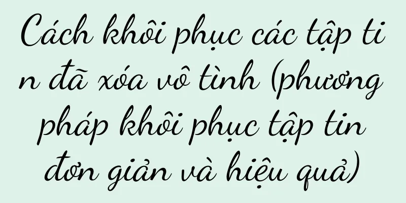 Cách khôi phục các tập tin đã xóa vô tình (phương pháp khôi phục tập tin đơn giản và hiệu quả)