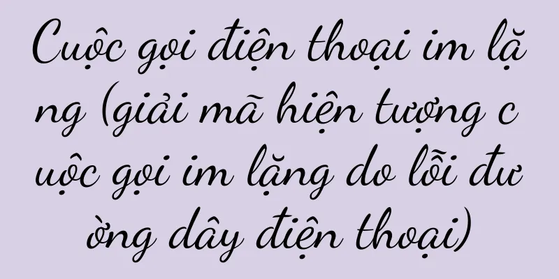 Cuộc gọi điện thoại im lặng (giải mã hiện tượng cuộc gọi im lặng do lỗi đường dây điện thoại)