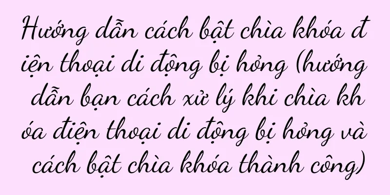 Hướng dẫn cách bật chìa khóa điện thoại di động bị hỏng (hướng dẫn bạn cách xử lý khi chìa khóa điện thoại di động bị hỏng và cách bật chìa khóa thành công)