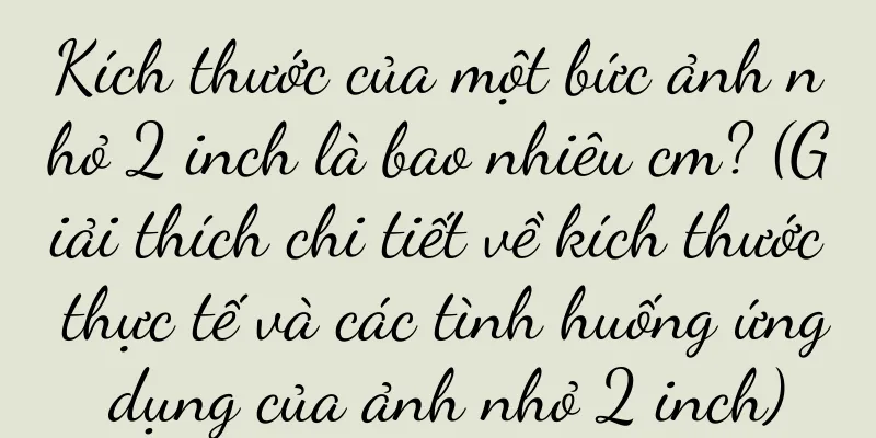 Kích thước của một bức ảnh nhỏ 2 inch là bao nhiêu cm? (Giải thích chi tiết về kích thước thực tế và các tình huống ứng dụng của ảnh nhỏ 2 inch)