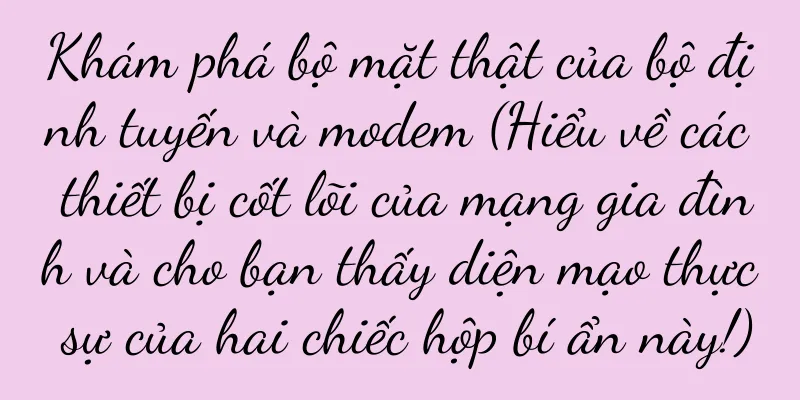 Khám phá bộ mặt thật của bộ định tuyến và modem (Hiểu về các thiết bị cốt lõi của mạng gia đình và cho bạn thấy diện mạo thực sự của hai chiếc hộp bí ẩn này!)