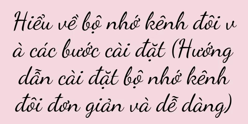 Hiểu về bộ nhớ kênh đôi và các bước cài đặt (Hướng dẫn cài đặt bộ nhớ kênh đôi đơn giản và dễ dàng)