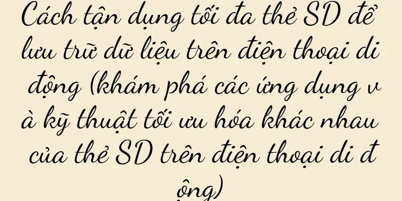Cách tận dụng tối đa thẻ SD để lưu trữ dữ liệu trên điện thoại di động (khám phá các ứng dụng và kỹ thuật tối ưu hóa khác nhau của thẻ SD trên điện thoại di động)